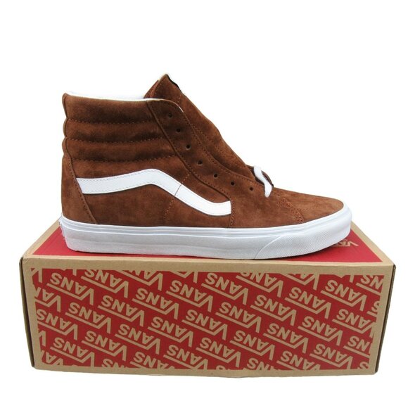 Vans Sk8-Hi Suede Sneakers Mens Size 11 Tortoise Shell Brown NEW - Picture 1 of 15